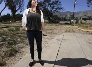 ‘I’m not going anywhere’: For one Altadena fireplace survivor, the math makes sense to rebuild