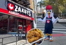 Southern fried chicken fingers chain Zaxbys lands in Manhattan