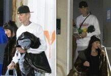 Dakota Johnson & Machine Gun Kelly Seen Leaving Late-Night Studio Session Together