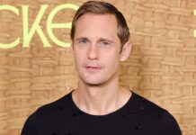 Alexander Skarsgård Weaves Olivia Colman’s Face Into Red Carpet Look