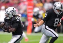 Deposit $10, get $50 in commerce credit for Raiders vs. Patriots