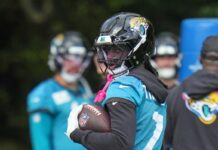 Jaguars depart Brian Thomas Jr. out of promo publish as commerce rumors swirl