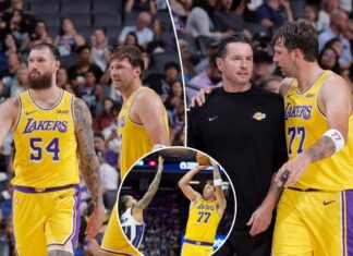 Lakers’ Luka Doncic returns to the flooring in epic style