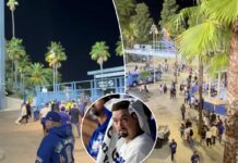 Dodgers followers head for the exits as NLCS nightmare reaches new low