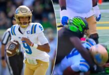 Oregon player smacks UCLA QB Nico Iamaleava in soiled late hit