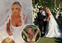 Guest makes shocking joke during speech at OnlyFans star Annie Knight’s wedding
